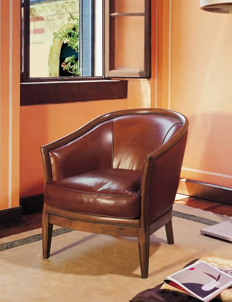Armchair with a curved backrest, Le Fablier