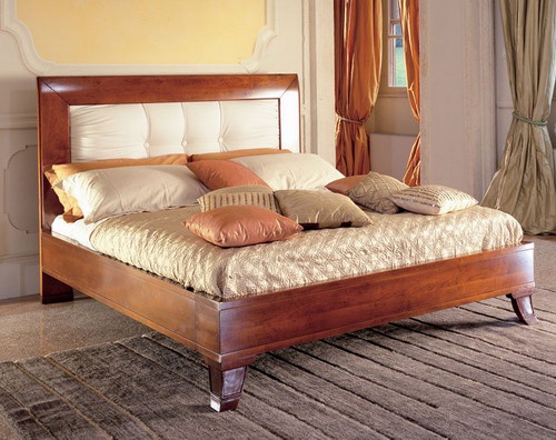 Double bed with high headboard, Oleandro - Le Fablier