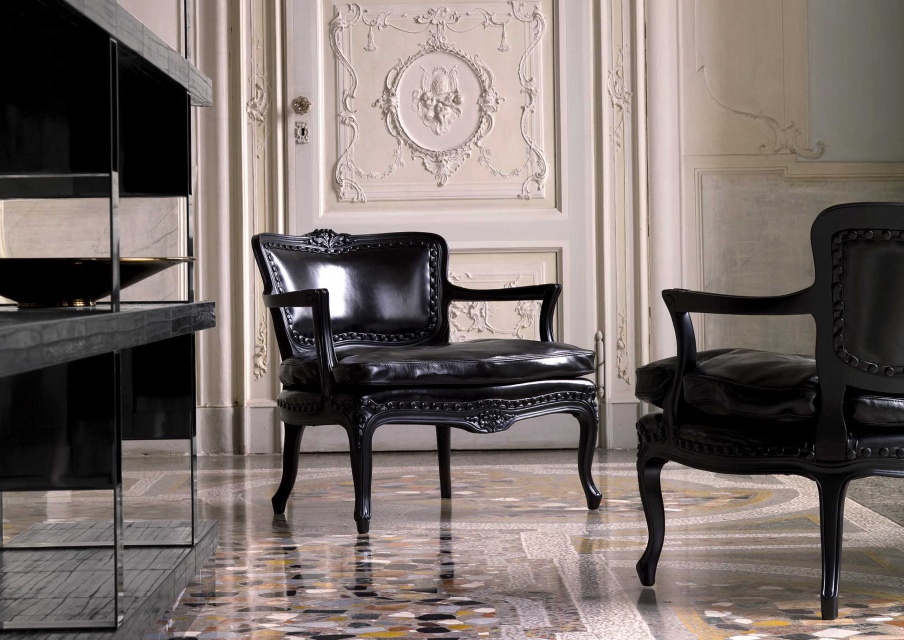 Chair with armrests, Dalia - Longhi