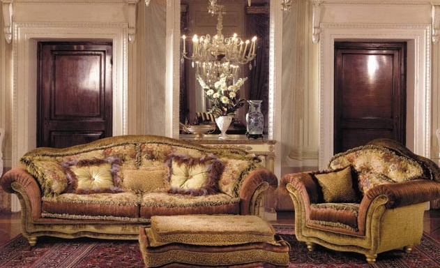 Chair legs of solid wood upholstered Alexander, BM Style