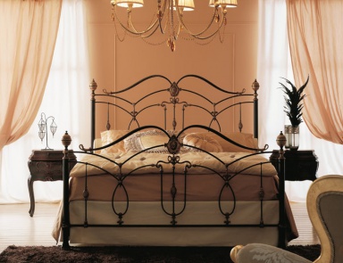 Bed with wrought iron headboard Letto Maraj?, CorteZari - Corte Zari (wrought iron bed)