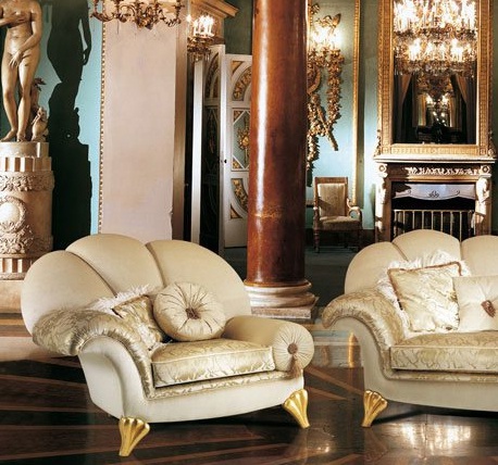 Chair legs of solid wood upholstered in fabric Eden, BM Style