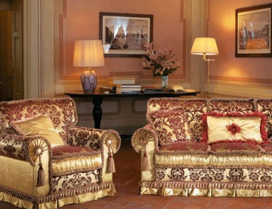 Sofa legs made of solid wood upholstered in fabric Edy, BM Style