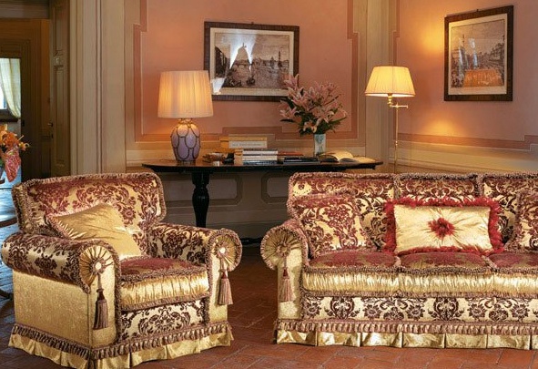 Sofa legs made of solid wood upholstered in fabric Edy, BM Style