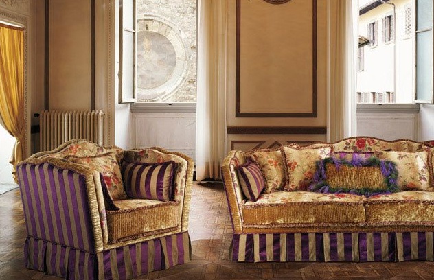 Armchair upholstered in fabric Gardenia, BM Style