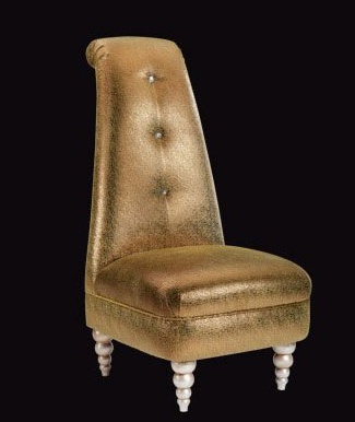 Chair on wooden legs upholstered in fabric Lucrezia, BM Style