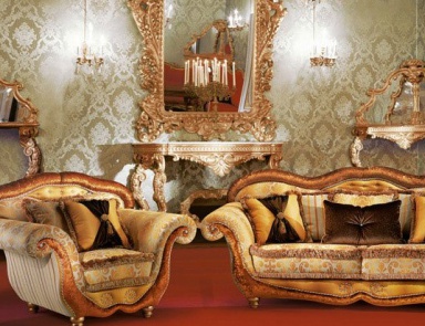 Sofa legs made of solid wood upholstered in fabric Marcus, BM Style