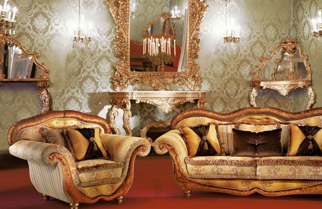 Sofa legs made of solid wood upholstered in fabric Marcus, BM Style