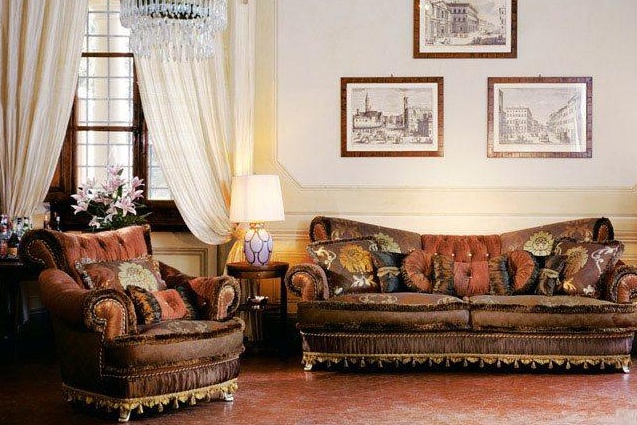 Sofa fabric upholstered Queen, BM Style