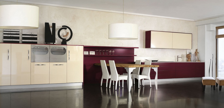 Set for the kitchen of solid chestnut Creators of Emotions, of MOD'...ART