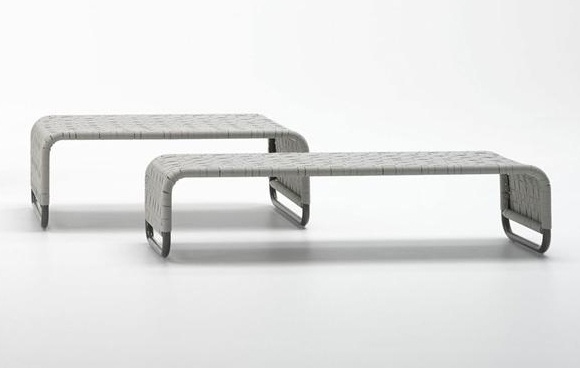 Garden table aluminum frame covered with polypropylene Pumpkin, Bonacina Pierantonio