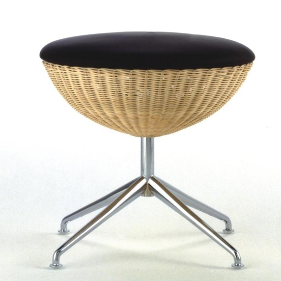 Pouf round stainless steel Balloon, Bonacina Pierantonio