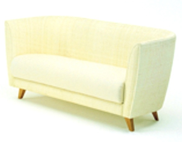 Sofa on a frame of bent plywood with wicker Cosy padding Ton, Bonacina Pierantonio