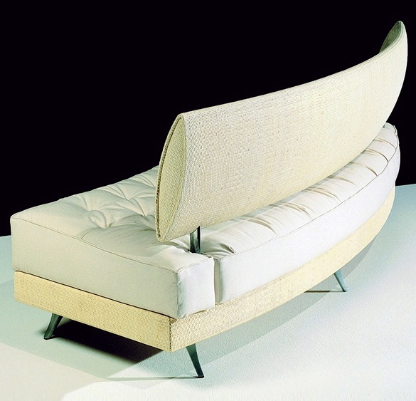 A modular sofa on a frame of plywood with wicker upholstery Mutabilis, Bonacina Pierantonio