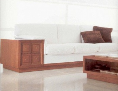 Three seater sofa on a frame of cherry, Annibale Colombo