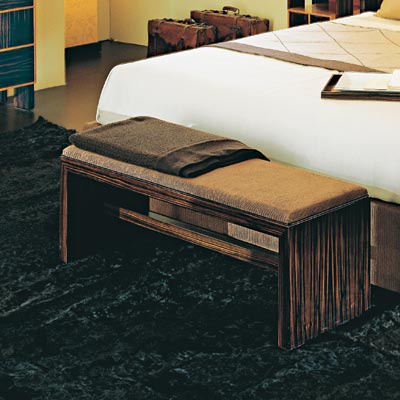 Bench made of ebony, Annibale Colombo