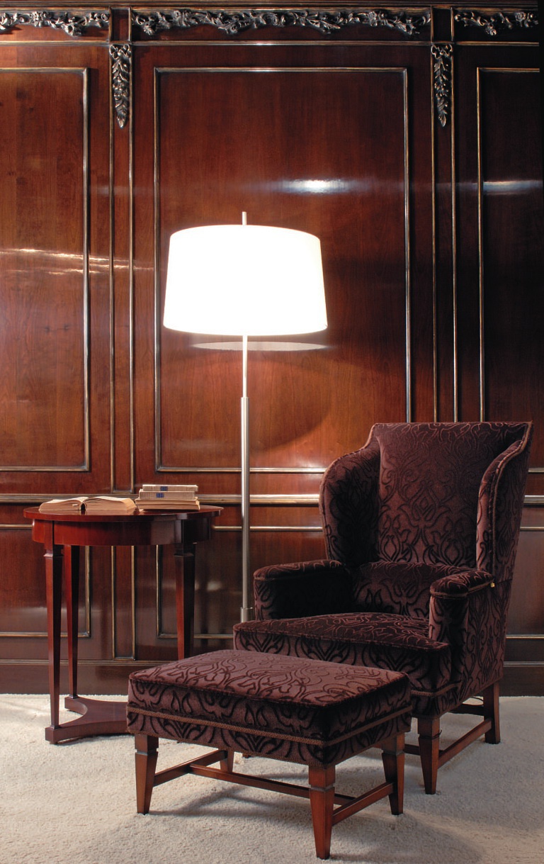 Poof on a frame of solid wood, Annibale Colombo