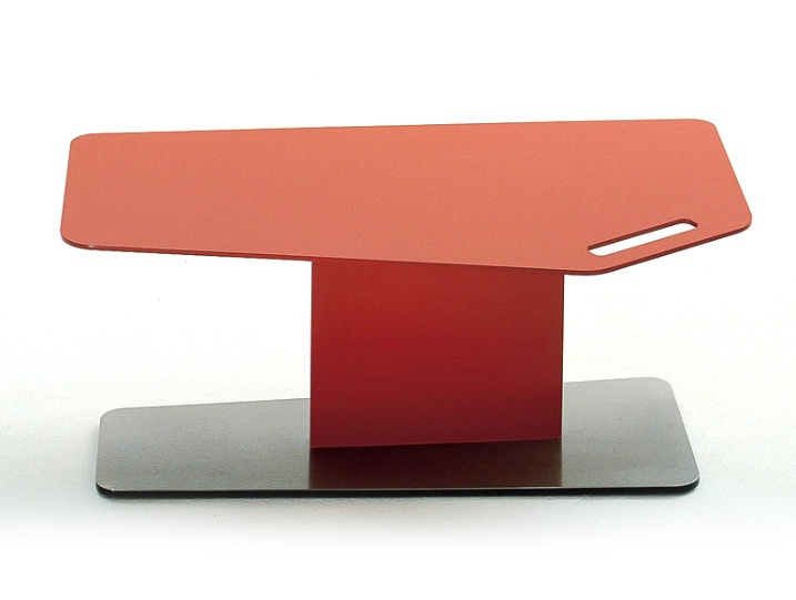 Coffee table in lacquered metal T-Bird, Bonacina Pierantonio