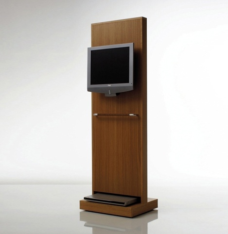 Stand for TV on the wooden frame Wellspring, Bonacina Pierantonio