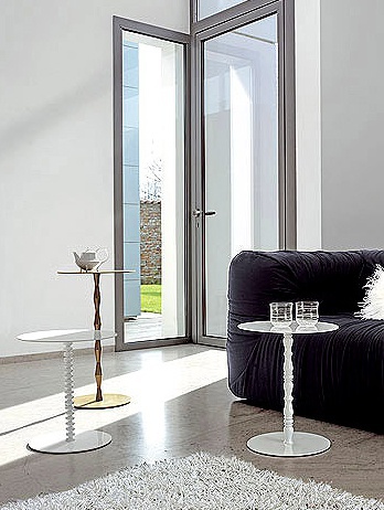 Coffee table on steel frame Harry Fortuny Vanity, Bonaldo