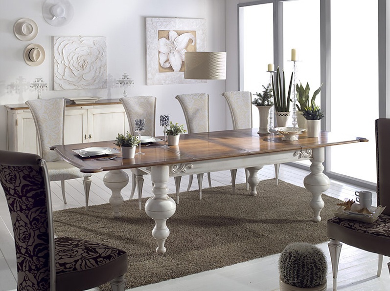 Dining table with curly legs, Stella Del Mobile
