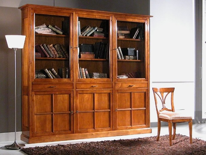 Bookcase with swinging doors, Stella Del Mobile