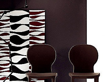 Chair steel frame upholstered in leather Victoria Bonaldo