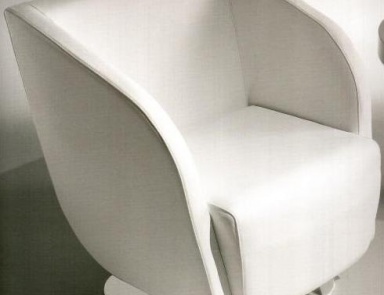 A chair on metal base, Leaf - Tonon 