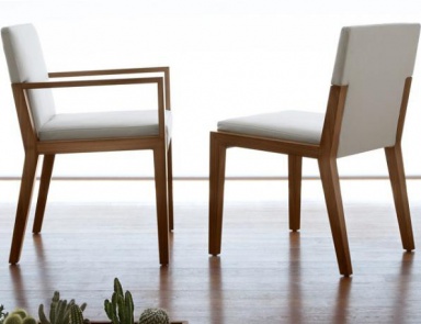 Chair in fabric, Euthalia - Tonon