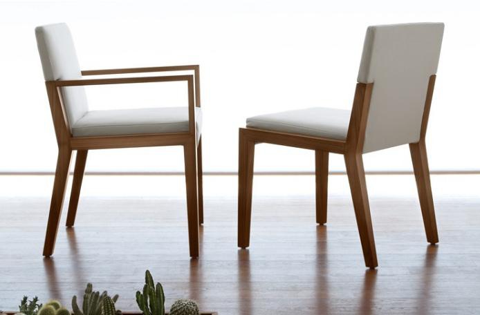 Chair in fabric, Euthalia - Tonon