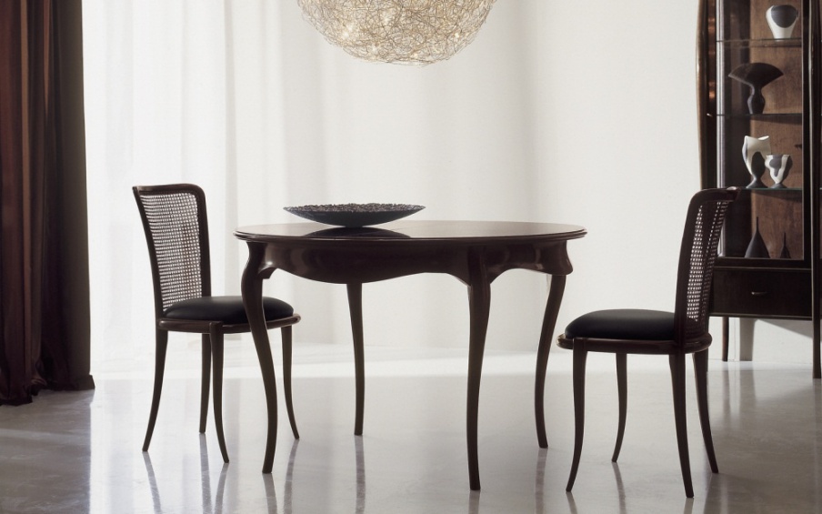 Dining table-transformer with the case of cherries, Annibale Colombo