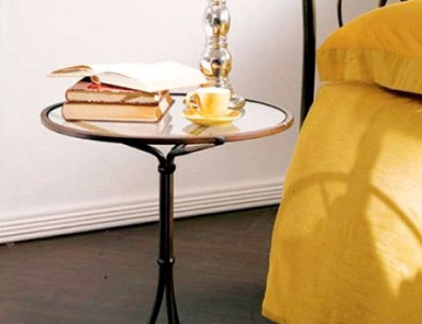 Bedside table with top glass Angioino, Bontempi Casa