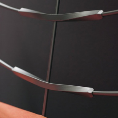 Bed with wrought iron headboard Letto Kubik