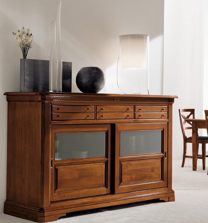 The snack bar on a frame of solid poplar 4216Z / 4216P, Bruno Piombini