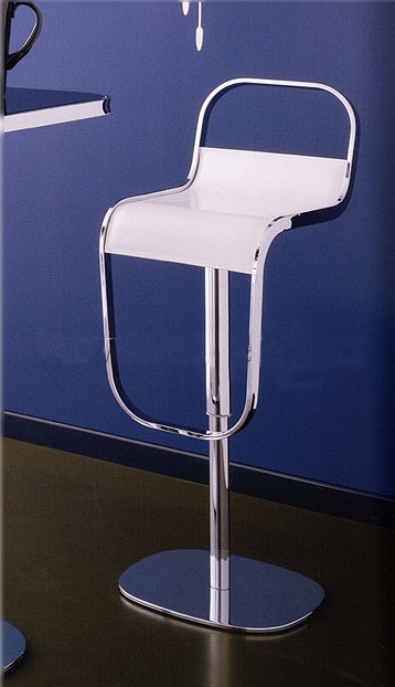 Bar stool with metal base, Flai