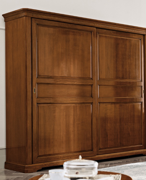 Wardrobe on a frame of solid poplar 4490 / 4494, Bruno Piombini