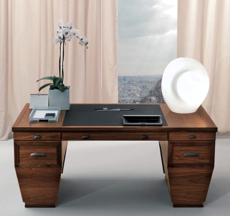 The Desk on the frame of solid beech 8040, Bruno Piombini