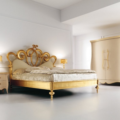 Bed with high headboard Letto Sofia