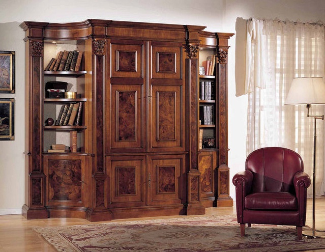 The bookcase on a frame of solid wood 173, BTC