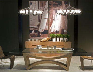 Dresser-chest of drawers with wooden case, Annibale Colombo