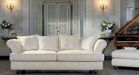 Poof on a frame of solid wood upholstered in fabric Golden Wings, Busnelli