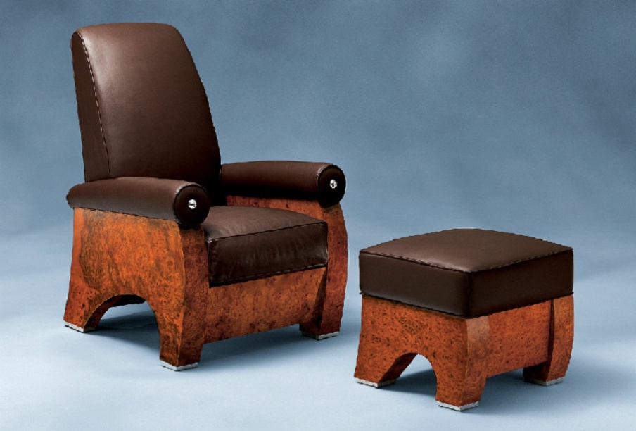 Chair with Ottoman foot Fumo, i4 Mariani