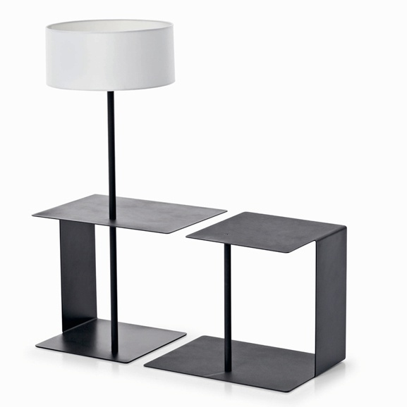 Bedside table on a metal frame Honesty, Busnelli