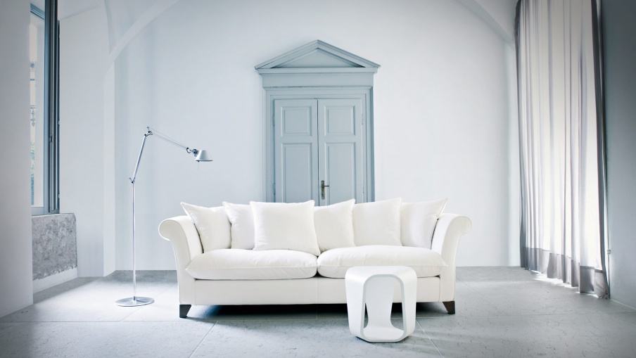 Two-seater sofa upholstered in fabric Stella, Busnelli