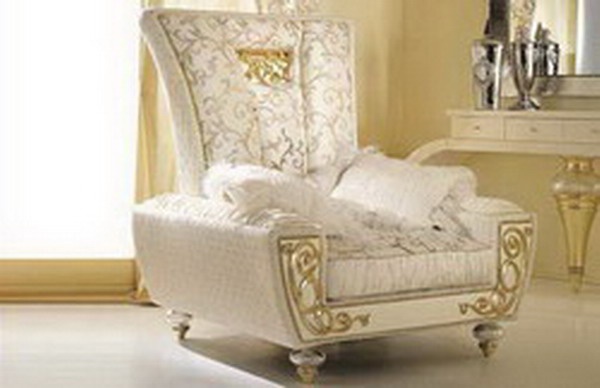 The high-backed chair, Blu Diamond - Lanpas 