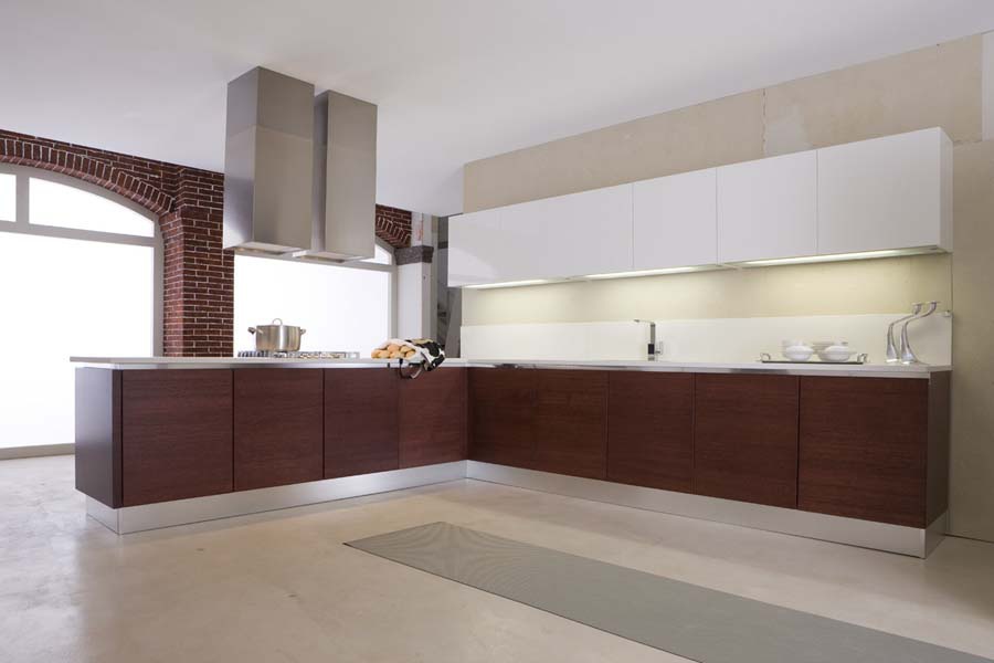 Set for the kitchen with extractor fan, Santarossa