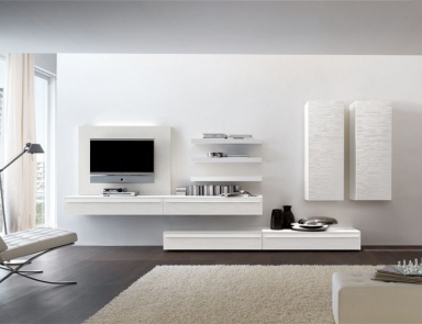 Modular system for TV and books, Santarossa