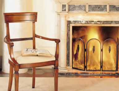 Chair with armrests, Margherita - Le Fablier