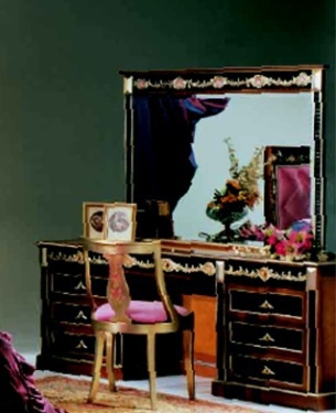 Dressing table on a frame of solid wood Siviglia, Caspani Tino
