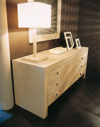dresser with leather upholstery Florida - Rugiano
